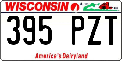 WI license plate 395PZT