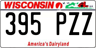 WI license plate 395PZZ