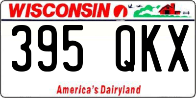 WI license plate 395QKX