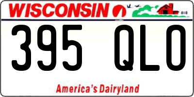 WI license plate 395QLO