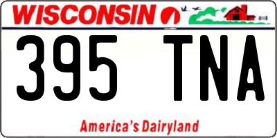 WI license plate 395TNA