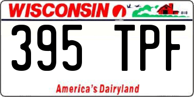 WI license plate 395TPF