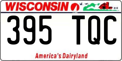 WI license plate 395TQC
