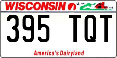 WI license plate 395TQT