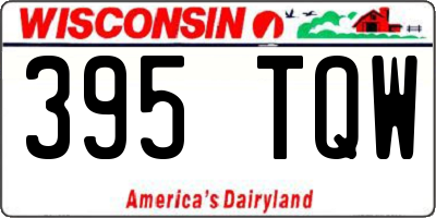 WI license plate 395TQW