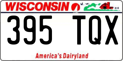 WI license plate 395TQX