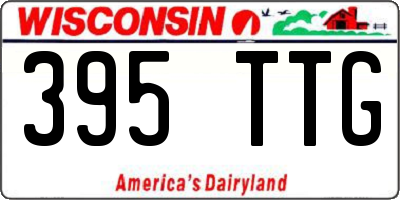 WI license plate 395TTG