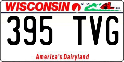 WI license plate 395TVG