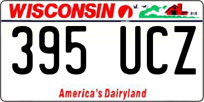 WI license plate 395UCZ