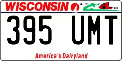 WI license plate 395UMT