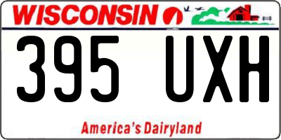 WI license plate 395UXH