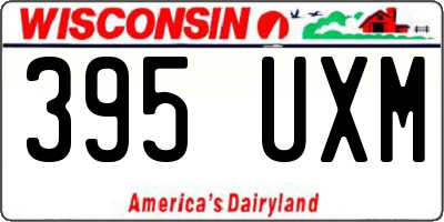 WI license plate 395UXM