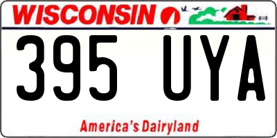 WI license plate 395UYA