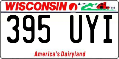 WI license plate 395UYI