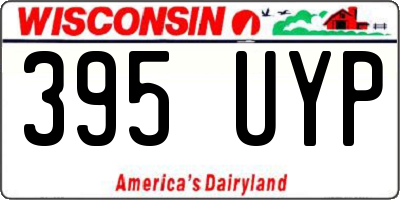 WI license plate 395UYP