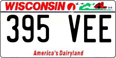 WI license plate 395VEE