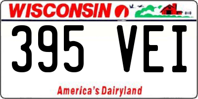 WI license plate 395VEI