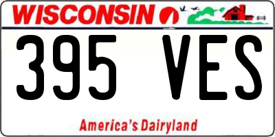 WI license plate 395VES