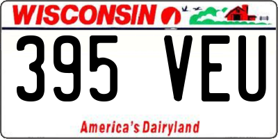 WI license plate 395VEU
