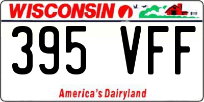 WI license plate 395VFF