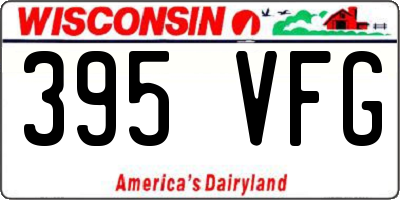 WI license plate 395VFG