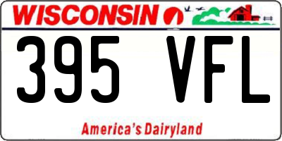 WI license plate 395VFL