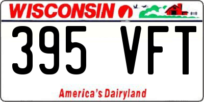WI license plate 395VFT
