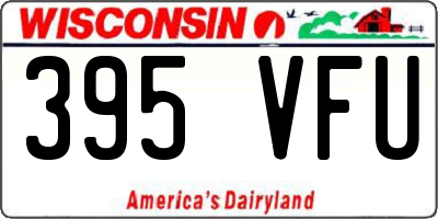 WI license plate 395VFU