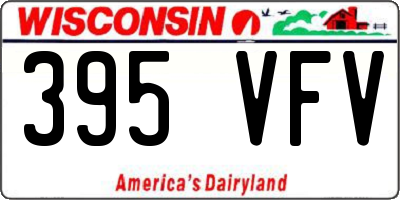 WI license plate 395VFV