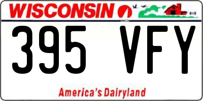WI license plate 395VFY