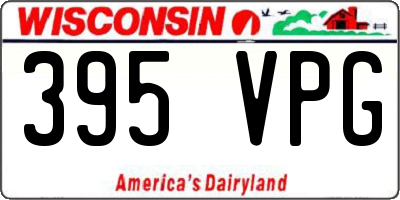 WI license plate 395VPG