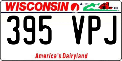 WI license plate 395VPJ