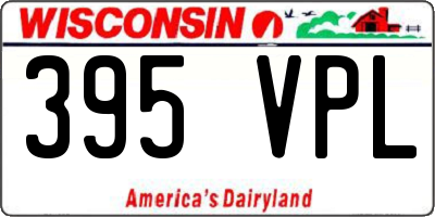 WI license plate 395VPL