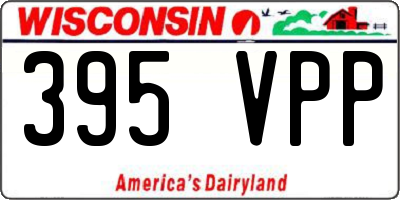 WI license plate 395VPP