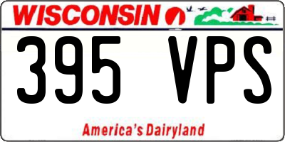 WI license plate 395VPS