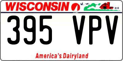 WI license plate 395VPV