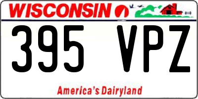 WI license plate 395VPZ