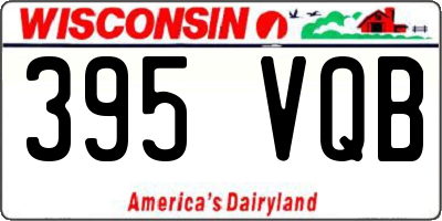 WI license plate 395VQB