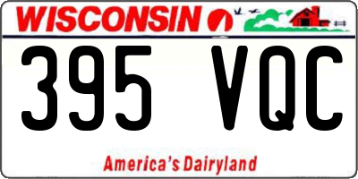 WI license plate 395VQC