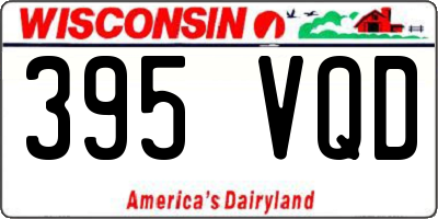 WI license plate 395VQD