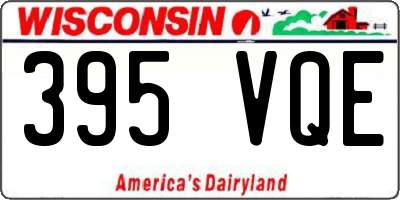 WI license plate 395VQE