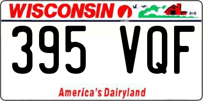 WI license plate 395VQF