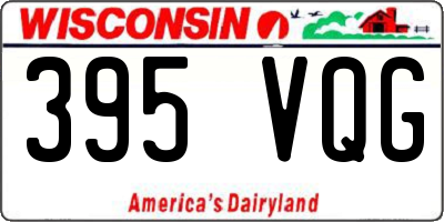 WI license plate 395VQG