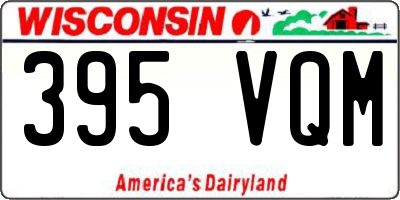 WI license plate 395VQM