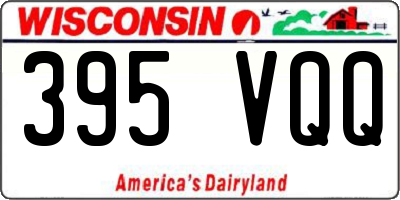 WI license plate 395VQQ