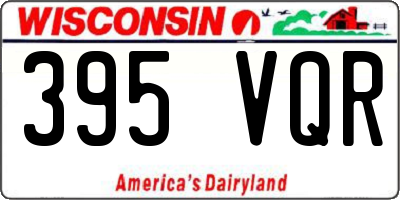 WI license plate 395VQR