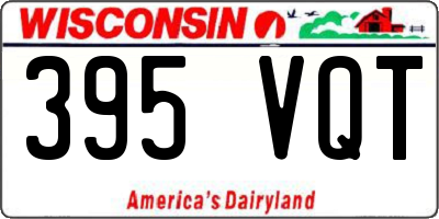 WI license plate 395VQT