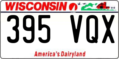 WI license plate 395VQX