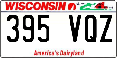 WI license plate 395VQZ