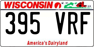 WI license plate 395VRF
